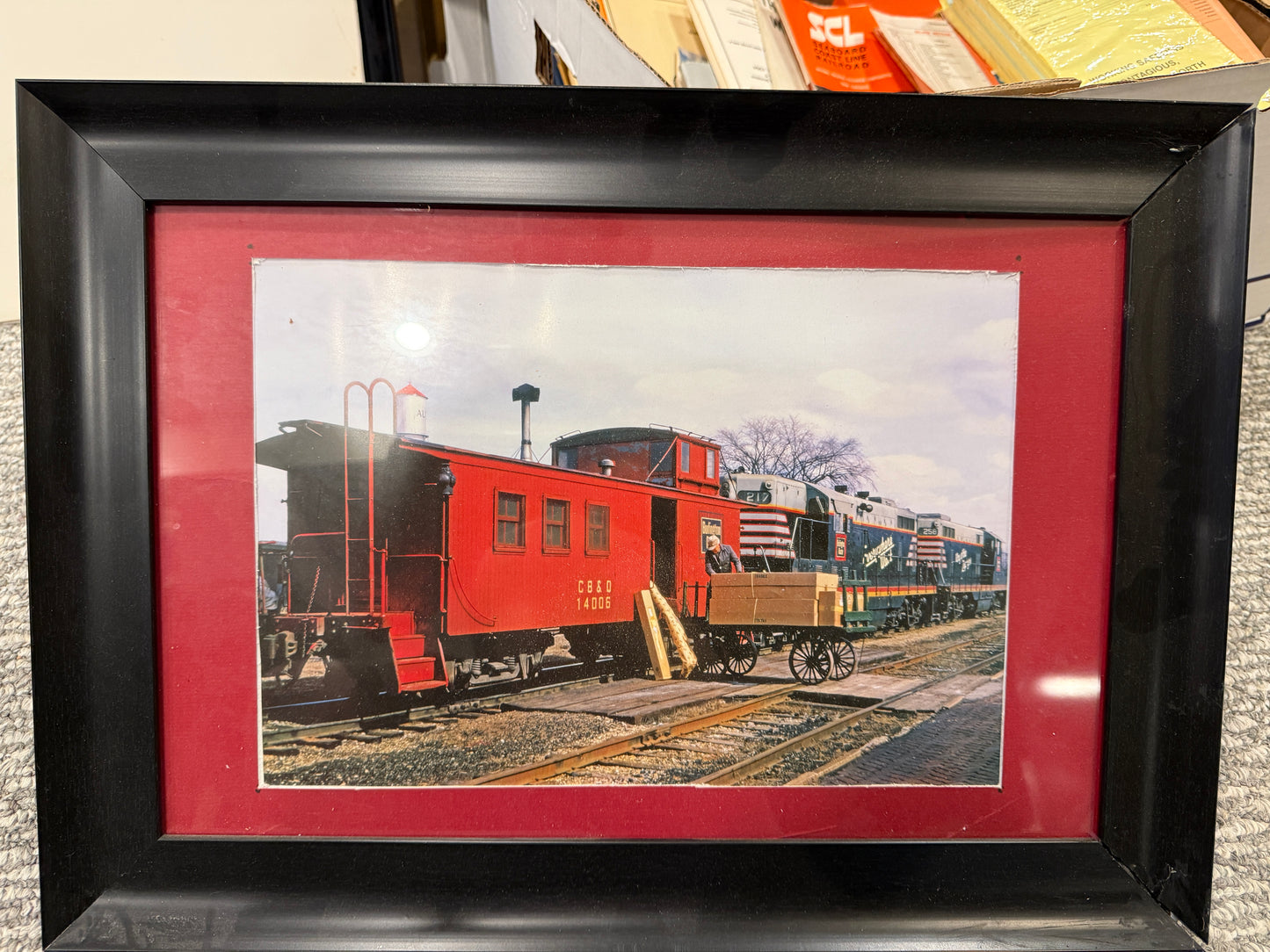 CB&Q Caboose #14005 with Bicentennial Locomotives