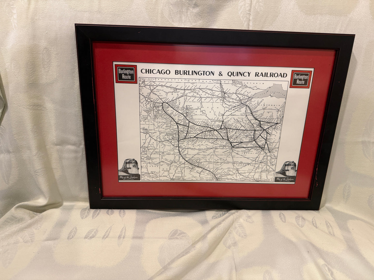 🗺️ Chicago, Burlington & Quincy Railroad System Map