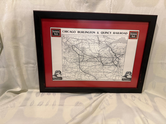 🗺️ Chicago, Burlington & Quincy Railroad System Map