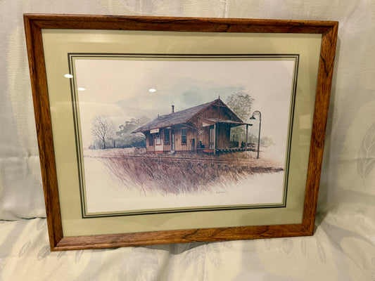 “Vintage Depot” Framed Watercolor Print by W.A. Sprouse