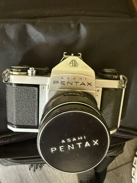 vintage Asahi Pentax film SLR camera,